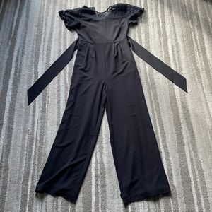 Tahari jumpsuit, black, extra small
